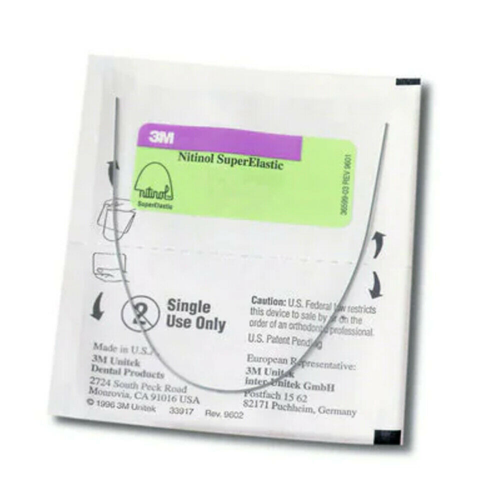 4296805 Nitinol SuperElastinen Square kaarilanka ylös 014 1 x 10 kpl